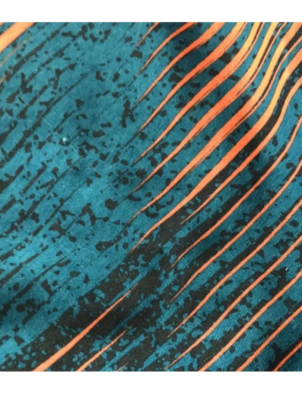 Nike teal orange modern stripe splatter board shorts L